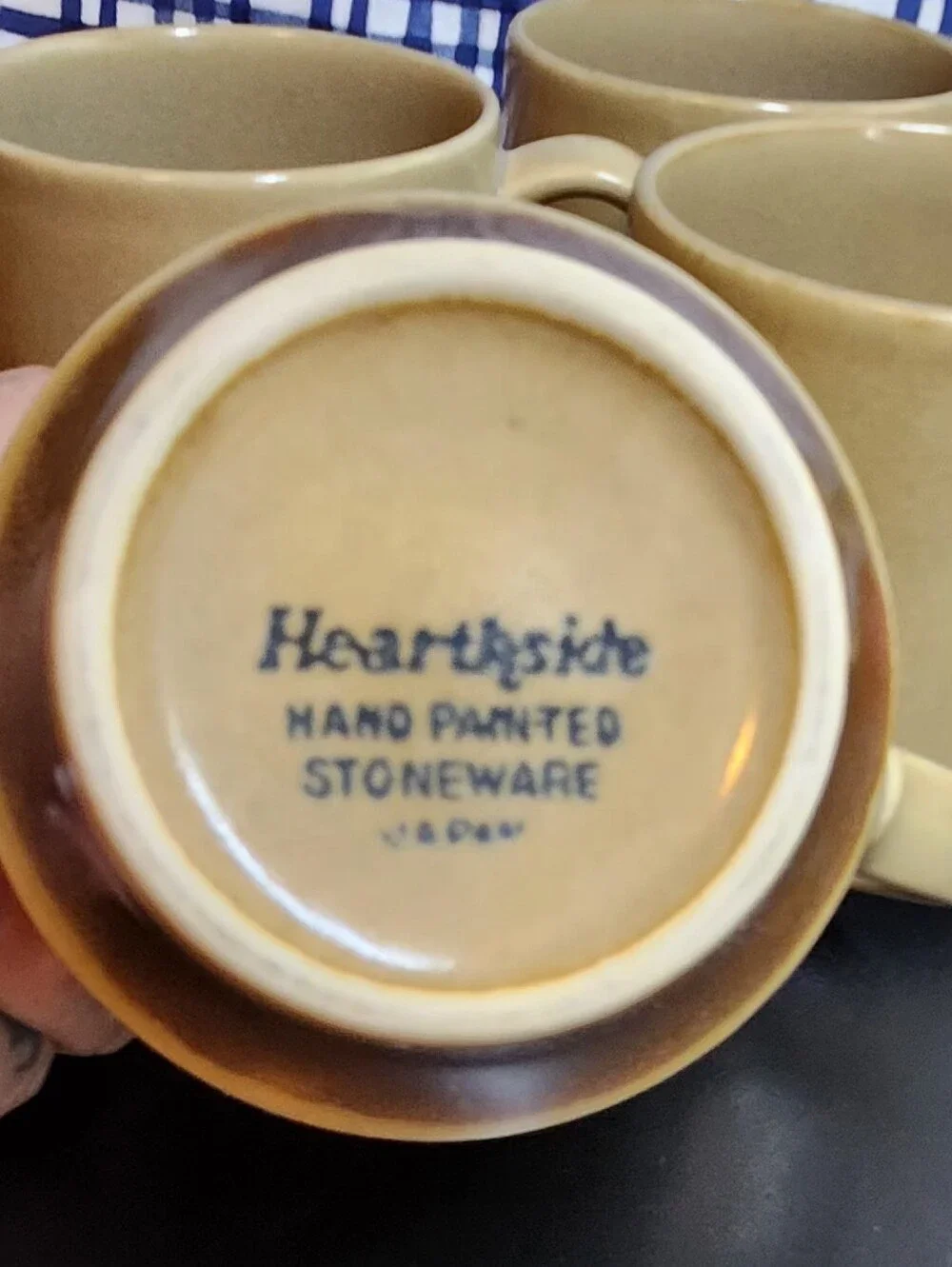 Hearthside Japan Dogwood Coffee Cup Stonewear Set Of 4